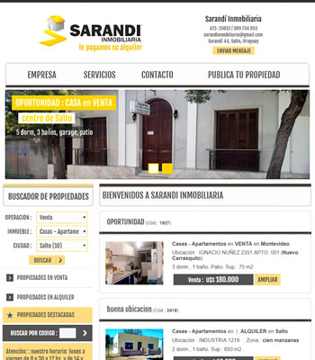 Pagina web inmobiliaria