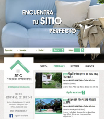 Pagina web inmobiliaria