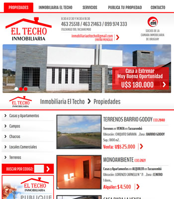 Pagina web inmobiliaria